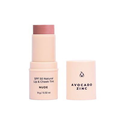 Avocado Zinc - SPF 50 Natural Lip &amp; Cheek Tint - Nude