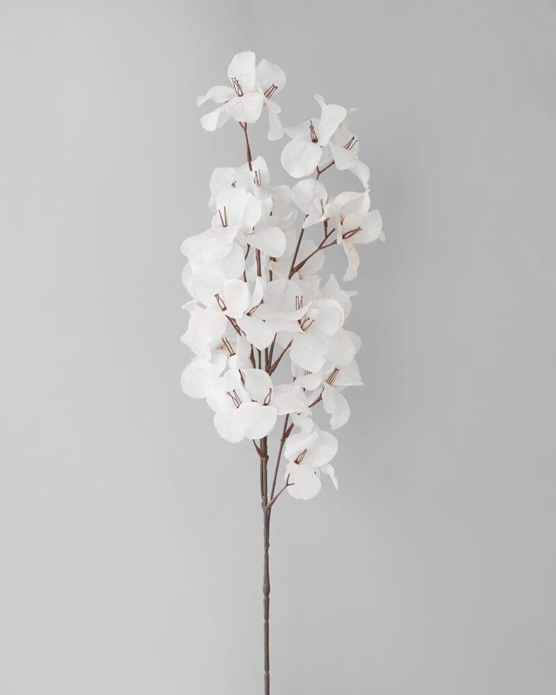 Bougainvillea Artificial Spray in White 85cm