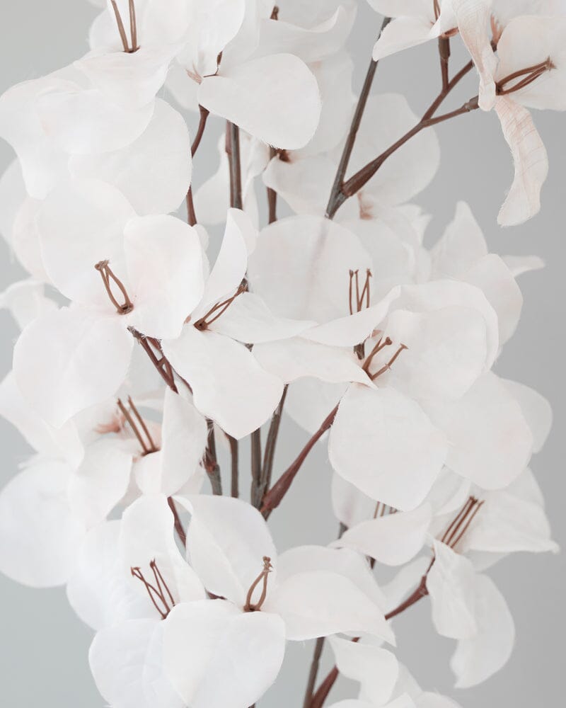 Bougainvillea Artificial Spray in White 85cm