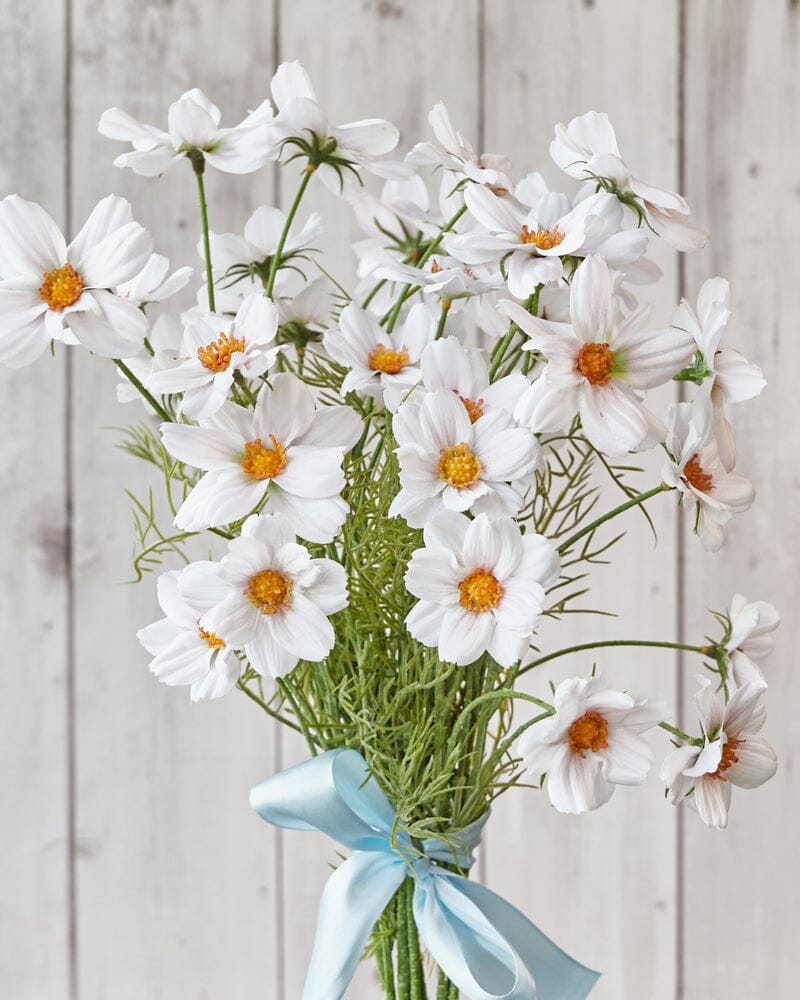 Cosmos Artificial Bush in White 49cm