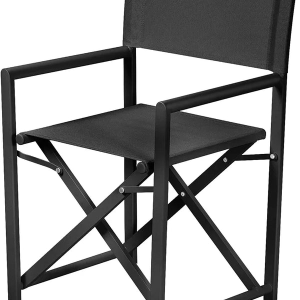 Olsen Metal Directors Chair in Black (Save 18%)