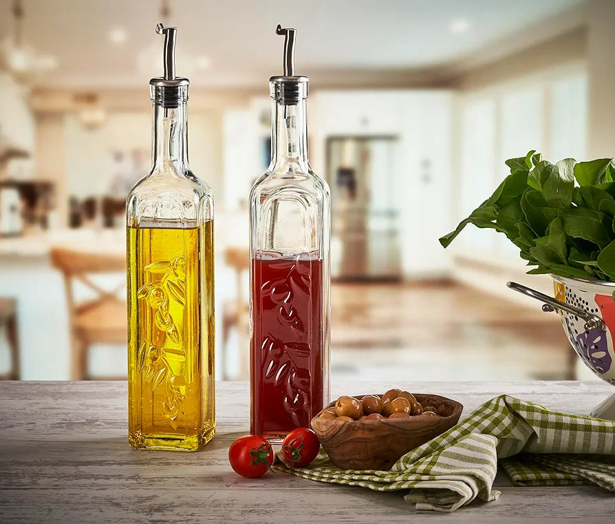 Jasmine Oil &amp; Vinegar Glass Bottle 500ml