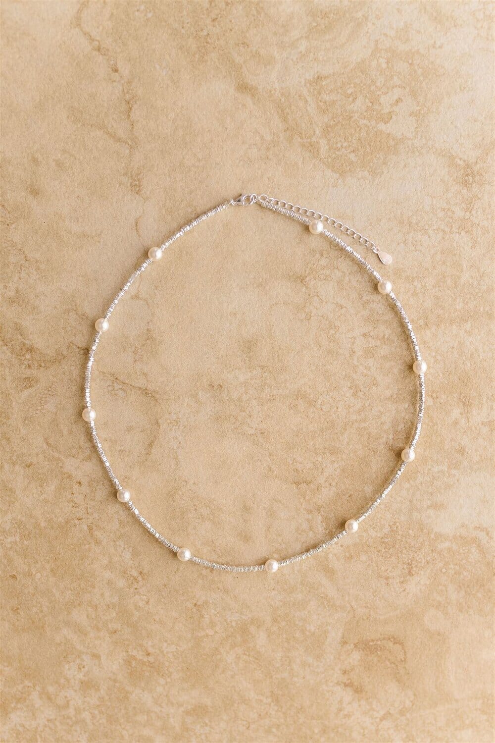 Indigo &amp; Wolfe - Chiara Pearl &amp; Silver Necklace