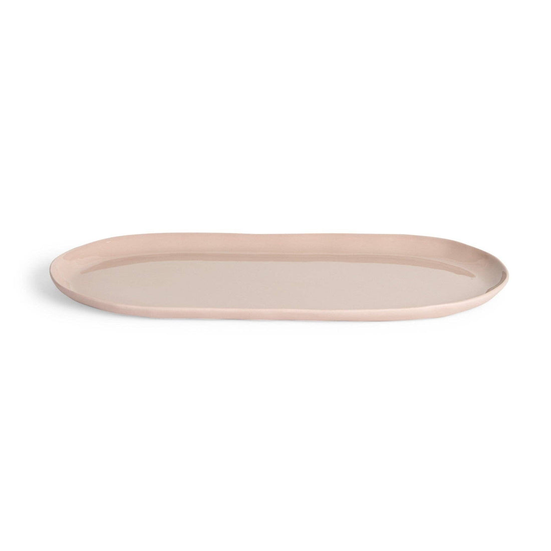 Cloud Oval Plate Icy Pink (L)