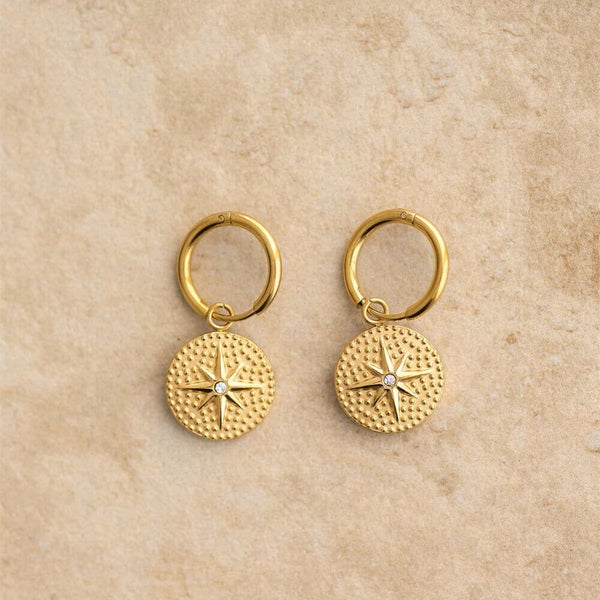 Ava Star Gold Earrings