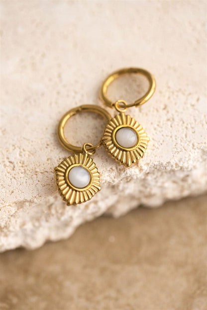 Indigo &amp; Wolfe - Adriana Gold &amp; Precious Stone Earrings