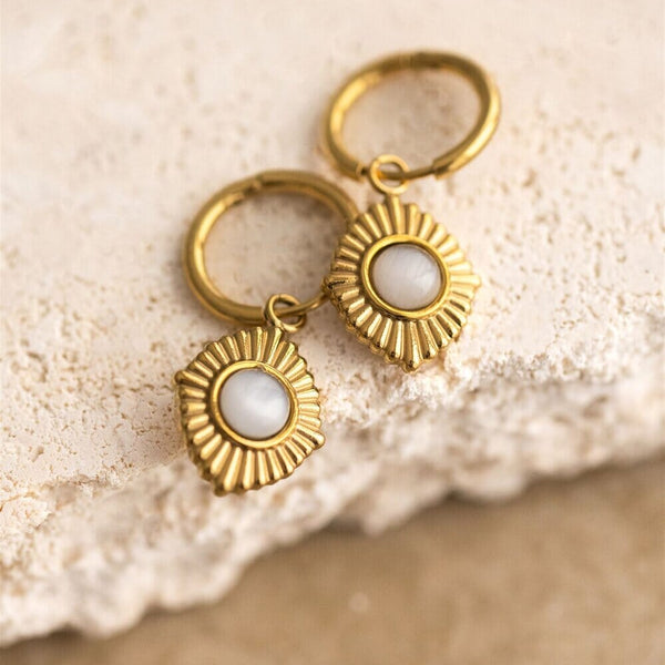 Indigo & Wolfe - Adriana Gold & Stone Earrings