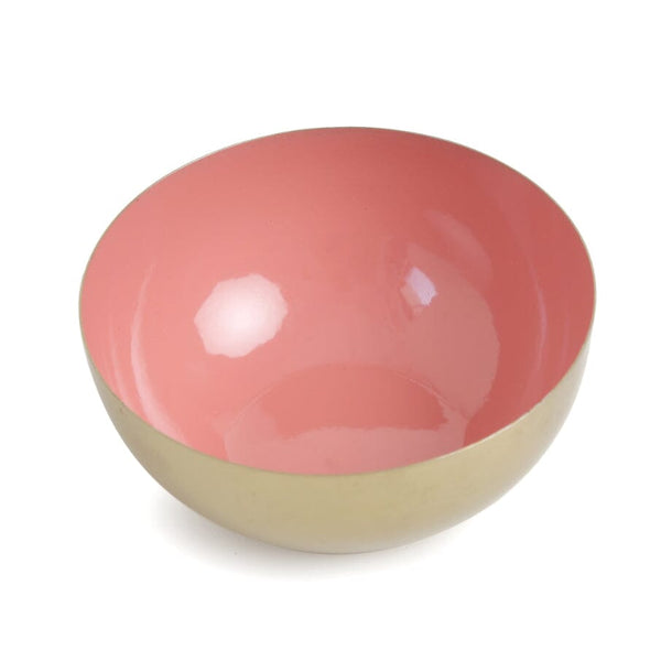 Celia Large Brass/Resin Bowl in Peach (Save 35%)