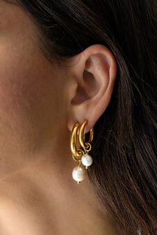 Indigo &amp; Wolfe - Allegra Gold &amp; Pearl Earrings