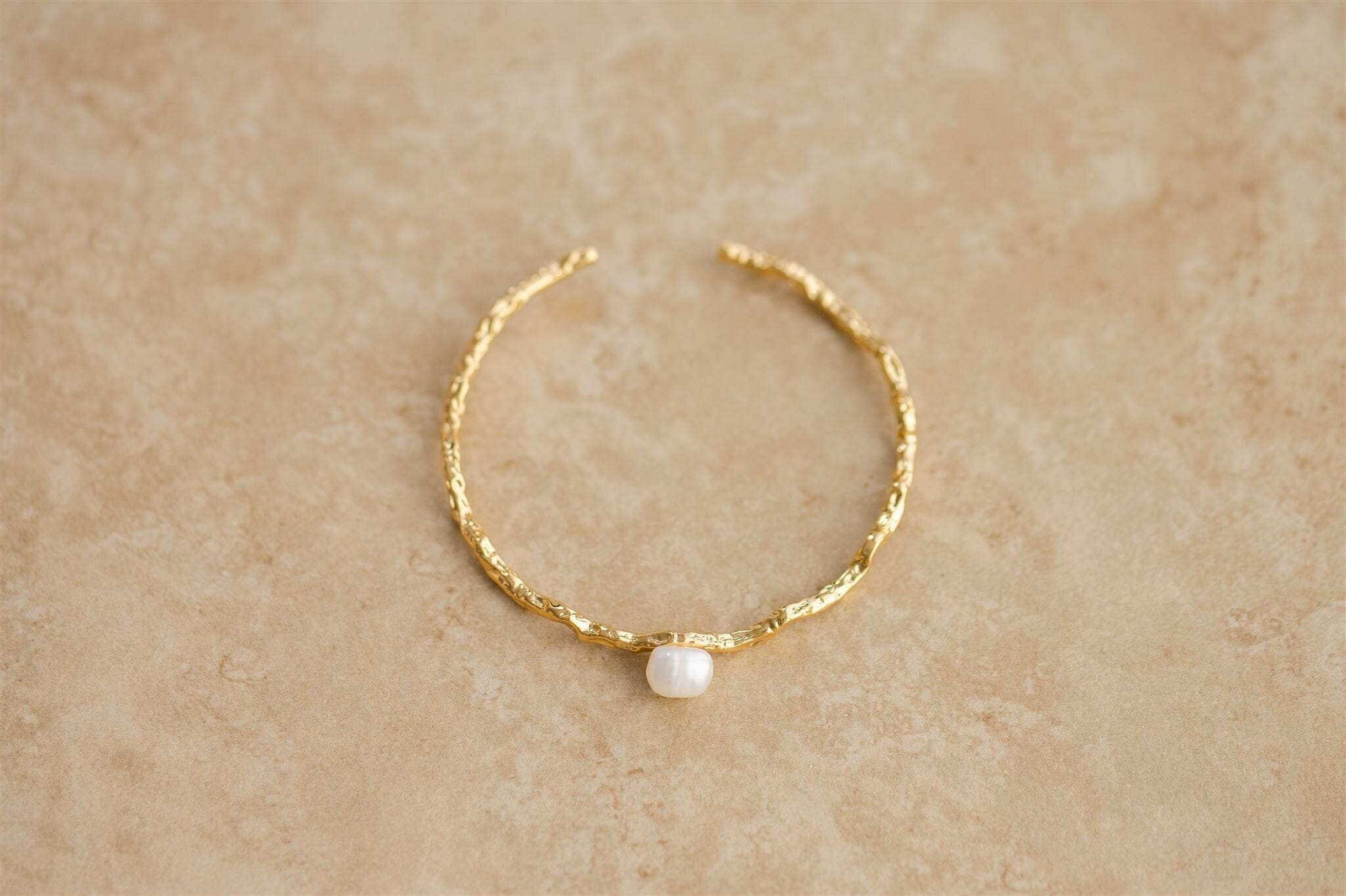 Indigo &amp; Wolfe - Gaia Gold &amp; Pearl Cuff