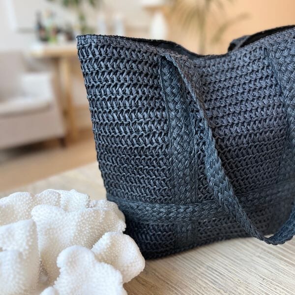 Summer Jute Bag in Black