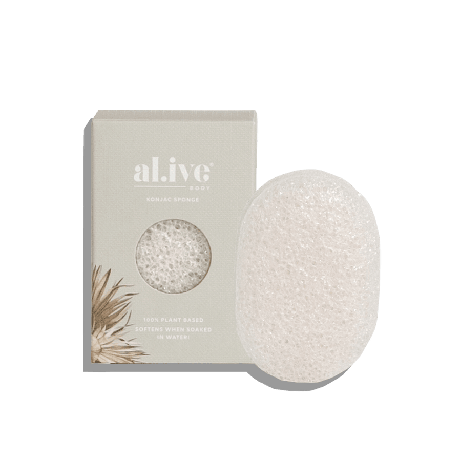 Al.ive Body - Konjac Body Sponge in White