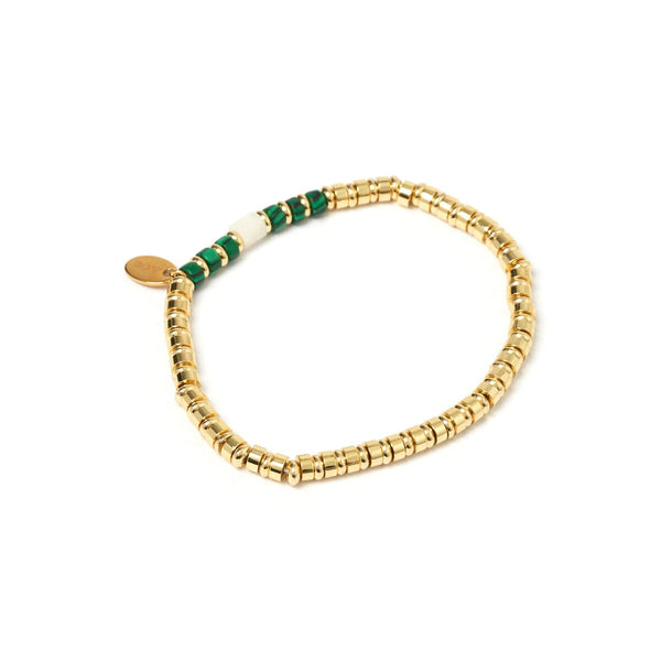 Capri Gold Bracelet Malachite - Arms of Eve