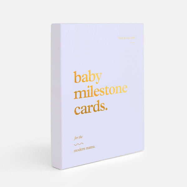 Baby Milestone Cards in Powder Blue - Fox & Fallow