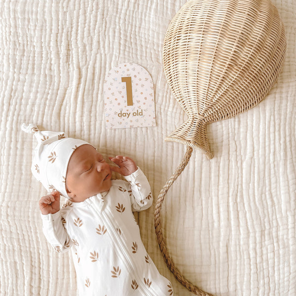 Baby Milestone Cards - Broderie