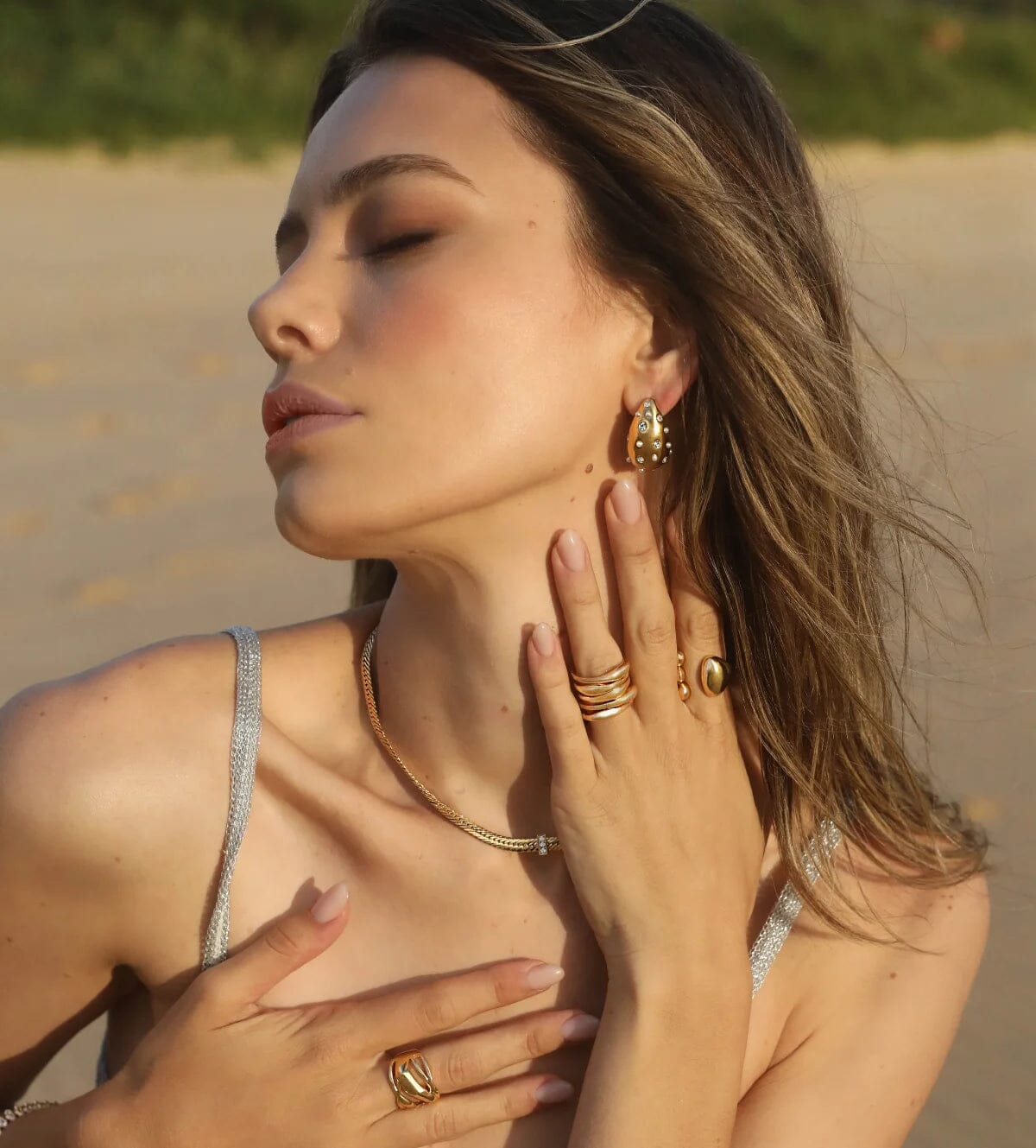 Indigo &amp; Wolfe - Capulet Gold Adjustable Ring