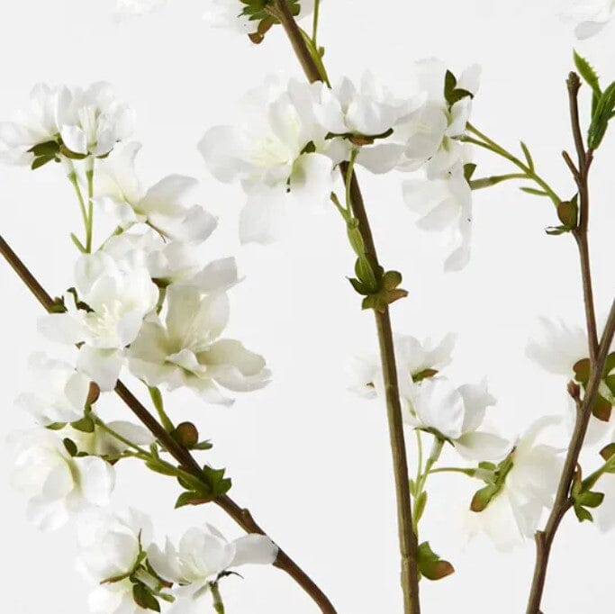 Cherry Blossom Artificial Spray in White 99cm