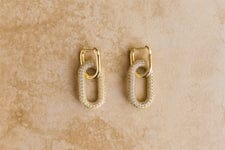 Indigo &amp; Wolfe - Cindy Gold &amp; Stone Drop Earrings