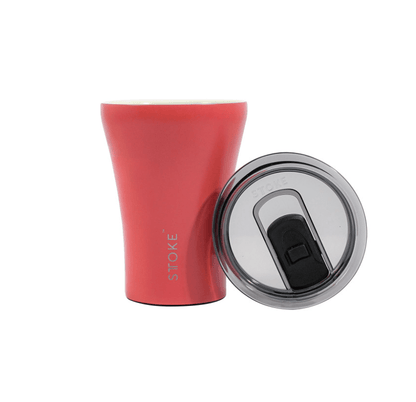 STTOKE Reusable Ceramic Cup in Coral Sunset 8oz - Save 25%