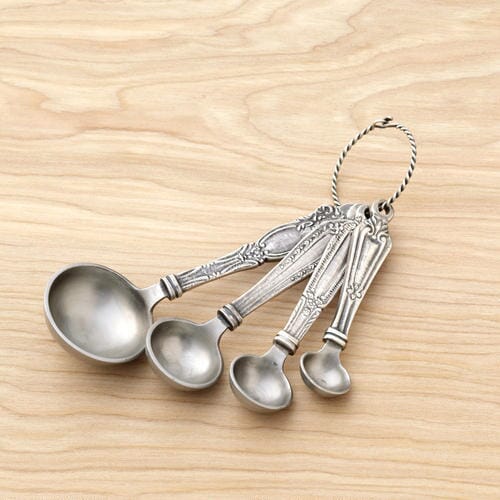 Antique Silver Measuring Spoon Set of 4