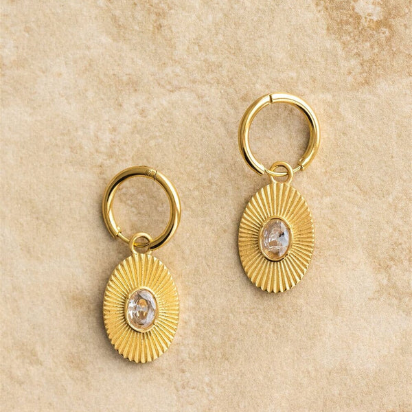 Cora Earrings in Gold/Pearl