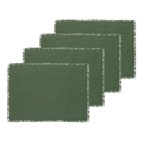 Fray Set of 4 Placemats in Dill