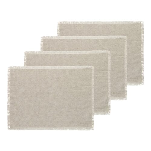Fray Set of 4 Placemats in Flax