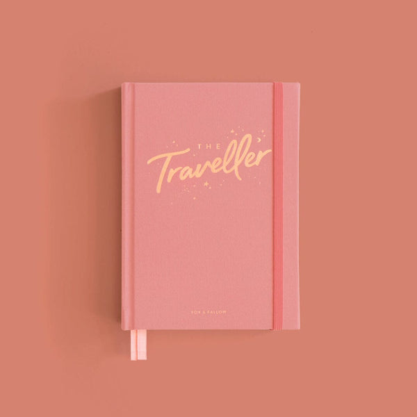 The Traveller Mini Travel Diary in Dusty Rose - Fox & Fallow