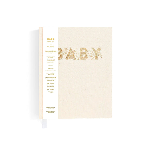 Mini Baby Book in Oatmeal -  Fox & Fallow