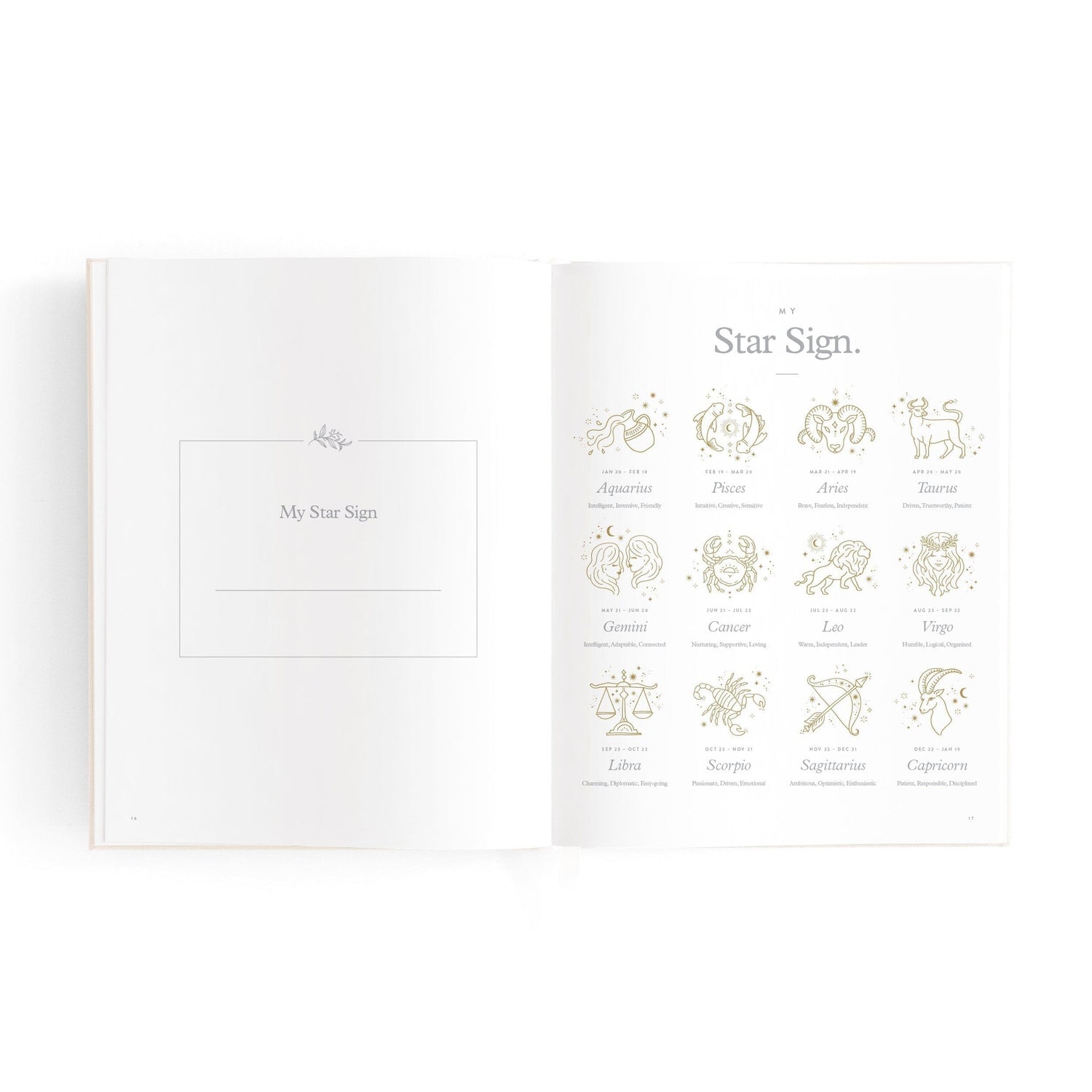 Fox &amp; Fallow - Mini Baby Book in Oatmeal