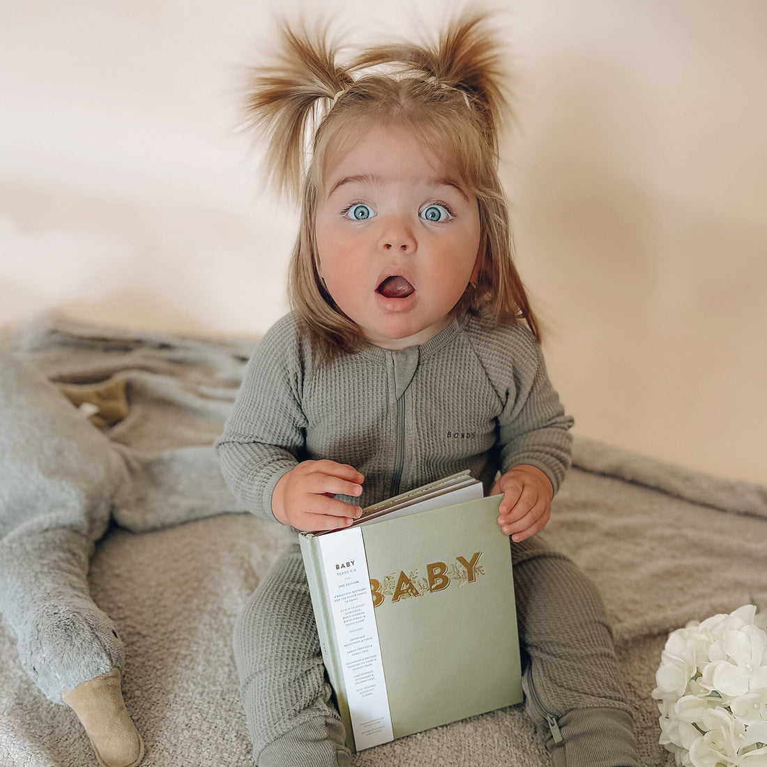 Mini Baby Book in Sage -  Fox &amp; Fallow