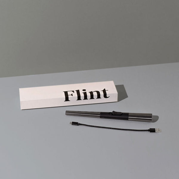 Flint Electric Candle Holder Gunmetal