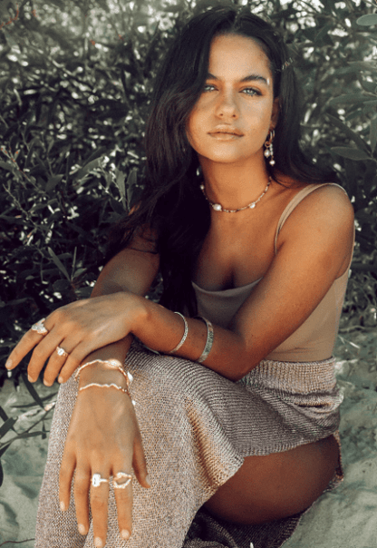 Indigo &amp; Wolfe - Gaia Gold &amp; Pearl Choker