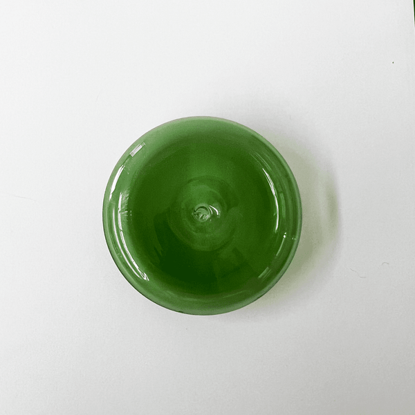 Glass Vessel Incense Holder Green