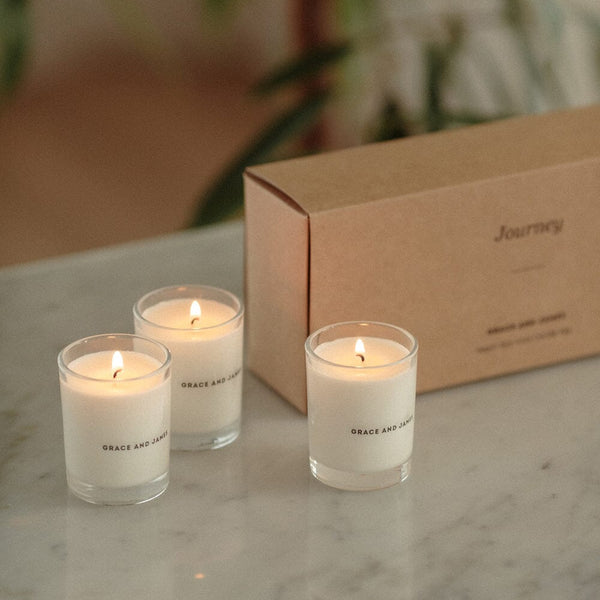 Grace & James - Journey Trio Candle Gift Pack
