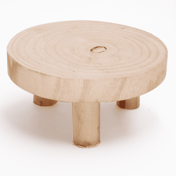 Mia Wooden Footed Stand - Large