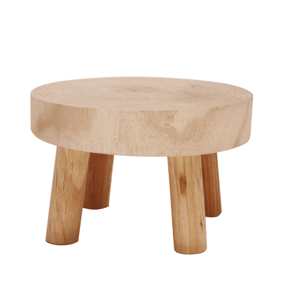 Mia Wooden Footed Stand - Small