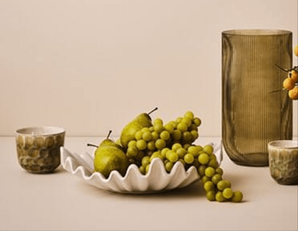 Artificial Lifelike Green Grapes  25cm