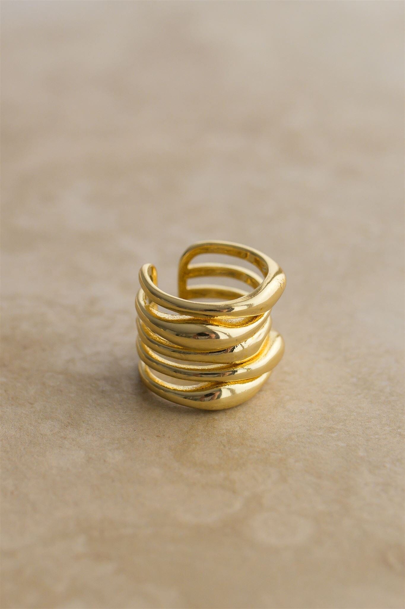 Indigo &amp; Wolfe - Capulet Gold Adjustable Ring