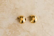 Indigo &amp; Wolfe - Rome Gold Hoop Earrings