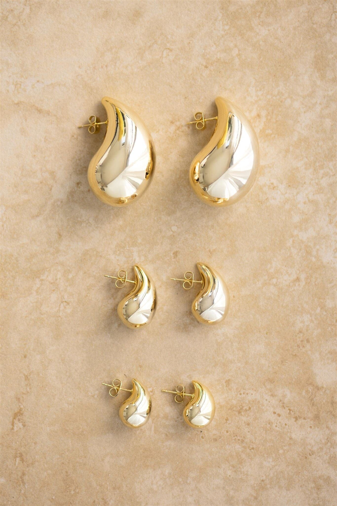 Indigo &amp; Wolfe - Sophia Gold Drop Earrings - XL