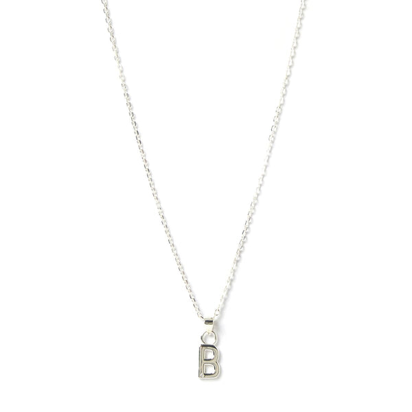 Arms of Eve - Letter B Silver Charm Necklace