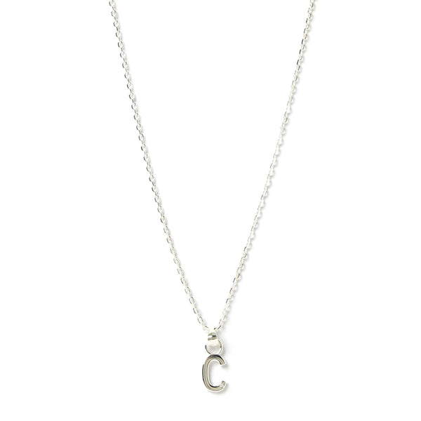 Arms of Eve - Letter C Silver Charm Necklace