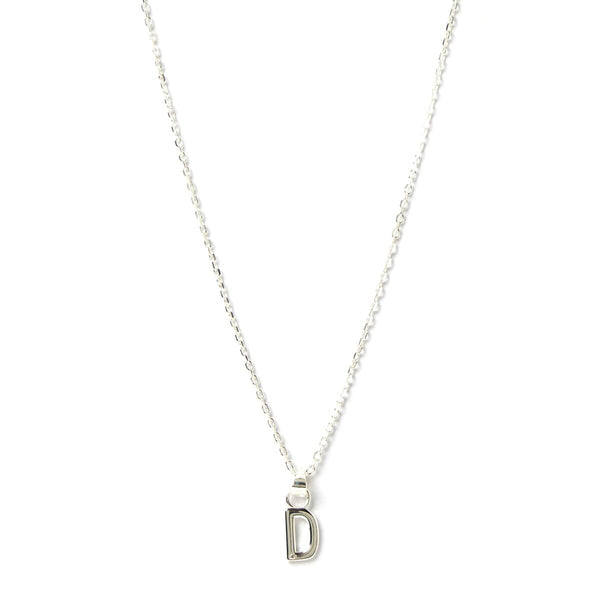 Arms of Eve - Letter D Silver Charm Necklace