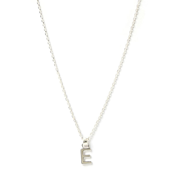 Arms of Eve - Letter E Silver Charm Necklace