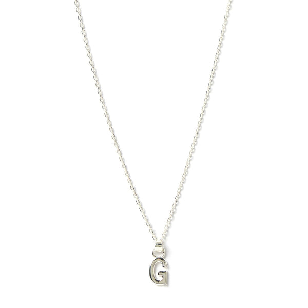 Arms of Eve - Letter G Silver Charm Necklace
