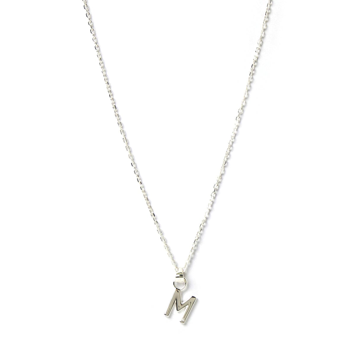 Arms of Eve - Letter M Silver Charm Necklace