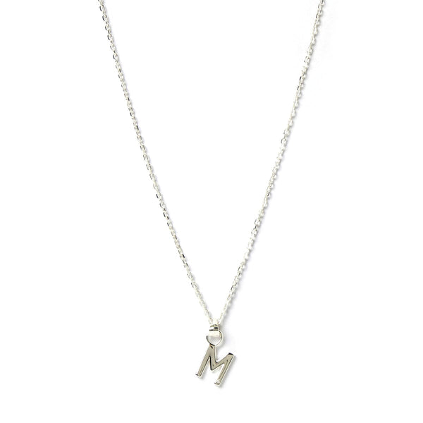 Arms of Eve - Letter M Silver Charm Necklace