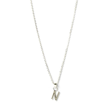 Arms of Eve - Letter N Silver Charm Necklace