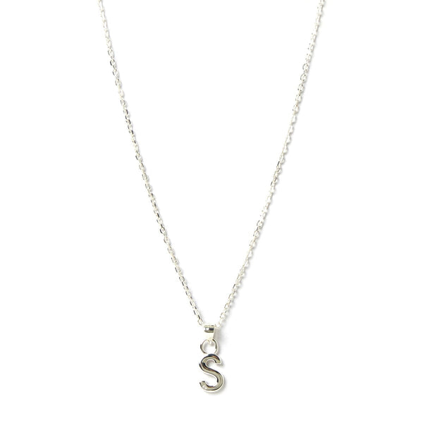 Arms of Eve - Letter S Silver Charm Necklace